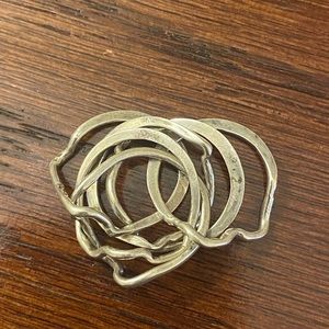 Vintage Jose Grant 6-ring sterling puzzle ring